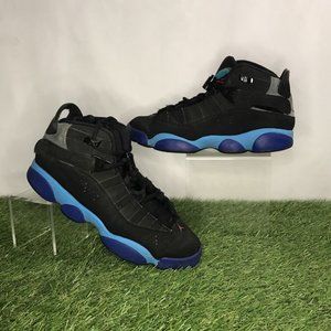 Jordan 6 Rings (GS)  Size 5.5y/ Women’s Size 7 Black/Blue 323419-040
